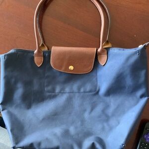 Large navy longchamp tote